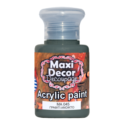 Ακρυλικό Χρώμα 60ml Maxi Decor Γραφίτης Ανοιχτός MA045_MA045060